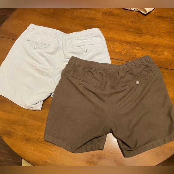 ABERCROMBIE & FITCH Drawstring Pull On Linen Blend Shorts‎ - Picture 2 of 9